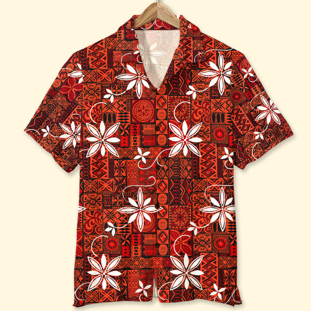Elvis Tribal Pattern Hawaiian Shirt, Aloha Shirt, Gift For Summer - Hawaiian Shirts - GoDuckee