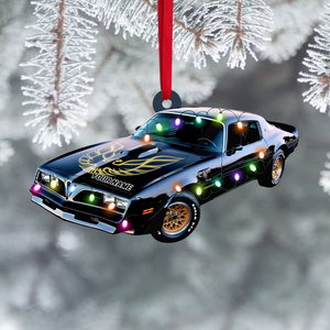 Personalized Classic Movie Car Collection Ornament - Custom Name Christmas Tree Decor For Car Lovers - Ornament - GoDuckee