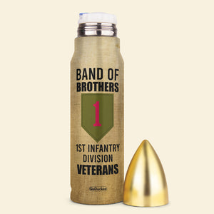Veteran Brothers Bullet Tumbler - Custom Military Unit - Band of Brothers, Break This Bond Called Brothers - Water Bottles - GoDuckee