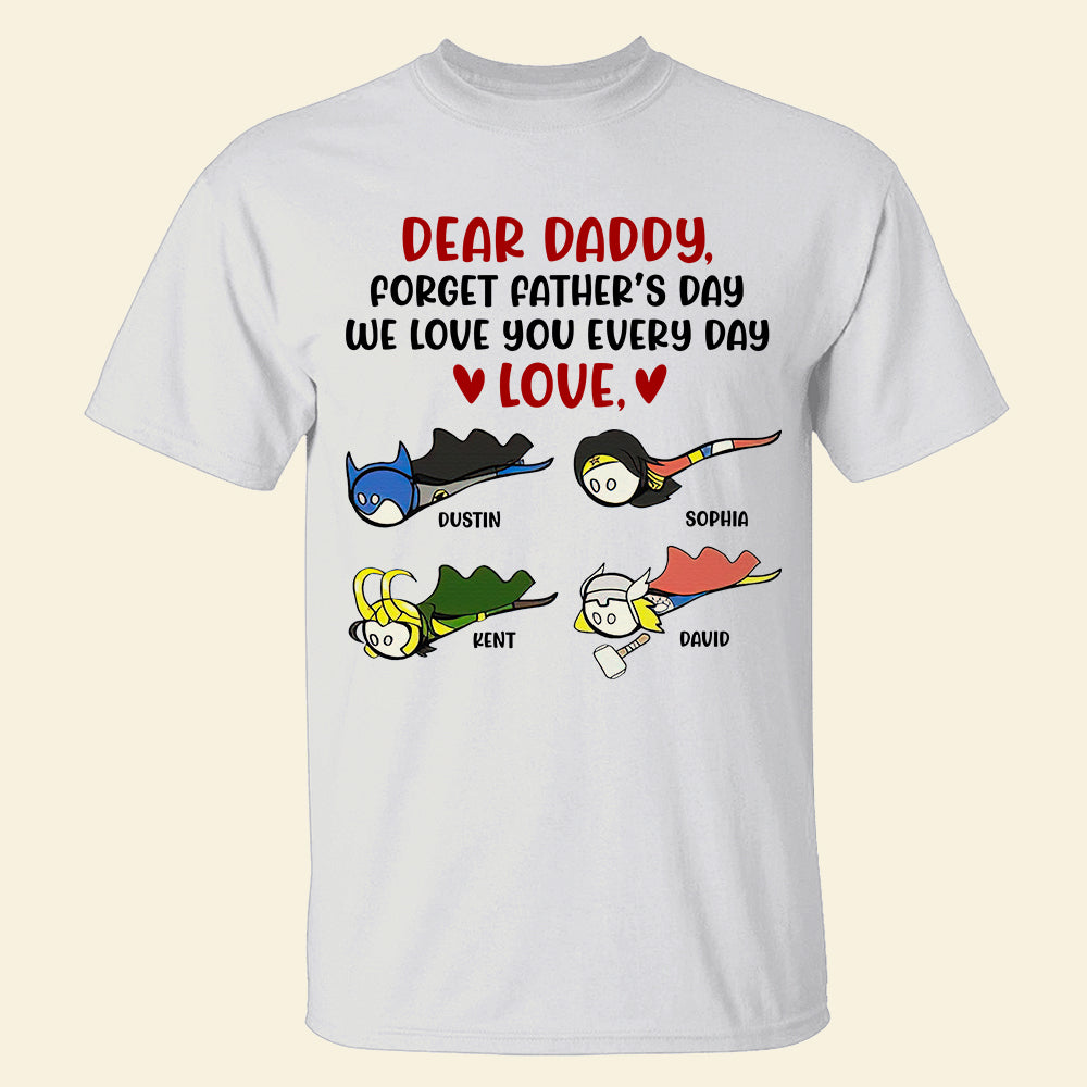 Dad We Love You Everyday, Personalized Shirts, Funny Dad Gifts from Super Sperms - Shirts - GoDuckee