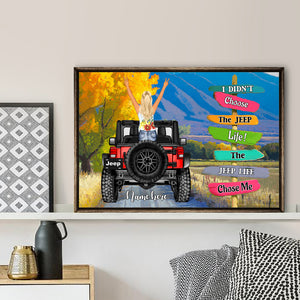 The Life Chose Me, Personalized Canvas Print, Gifts for Car Lovers, Car Girls - Poster & Canvas - GoDuckee