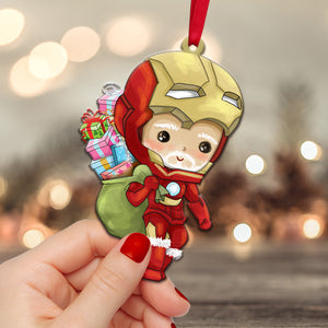 Santa Hero Ornament, Unique Christmas Tree Decor, Gift for Fans - Ornament - GoDuckee