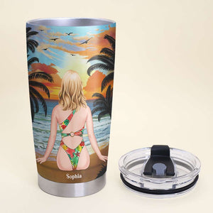 I Believe In The Ocean Curing All Bad Moods, Personalized Tumbler, Gift for Besties - Tumbler Cup - GoDuckee