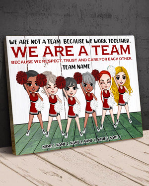 Personalized Cheerleading Girl Poster - We Are A Team Because We Respect Trust And Care For Each Other - Poster & Canvas - GoDuckee