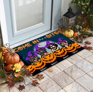 Personalized Witch Dog Breeds Doormat - Come In For A Bite - Doormat - GoDuckee
