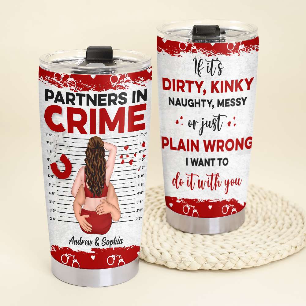 Partners In Crime - Version 3 - Personalized 40oz Tumbler With Straw –  Macorner
