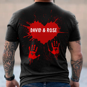 Horror Couple Choke Me Like Bundy Eat Me Like Dahmer - Personalized Shirts - Gift for Couple - Shirts - GoDuckee