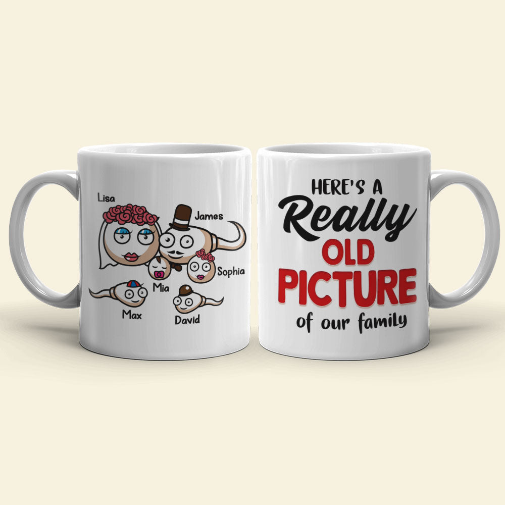 Here's A Really Old Picture Of Our Family - Personalized Family Mug - Gift For Family - Coffee Mug - GoDuckee