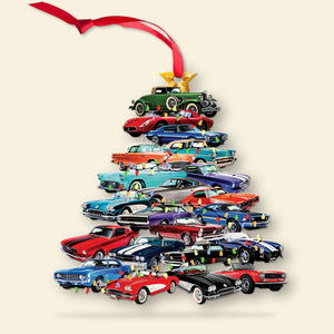 Muscle Car Collection Custom Shape Ornament - Ornament - GoDuckee