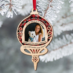 I'm Still Inside Your Heart Personalized Heaven Ornament, Christmas Tree Decor - Ornament - GoDuckee