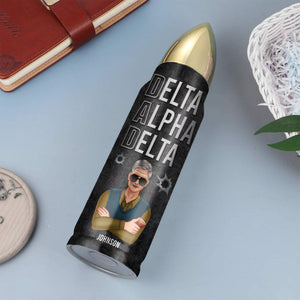 Personalized Drinking Dad Bullet Tumbler - Delta Alpha Delta, I'd Take A Bullet For You- Father's Day Gift - Water Bottles - GoDuckee