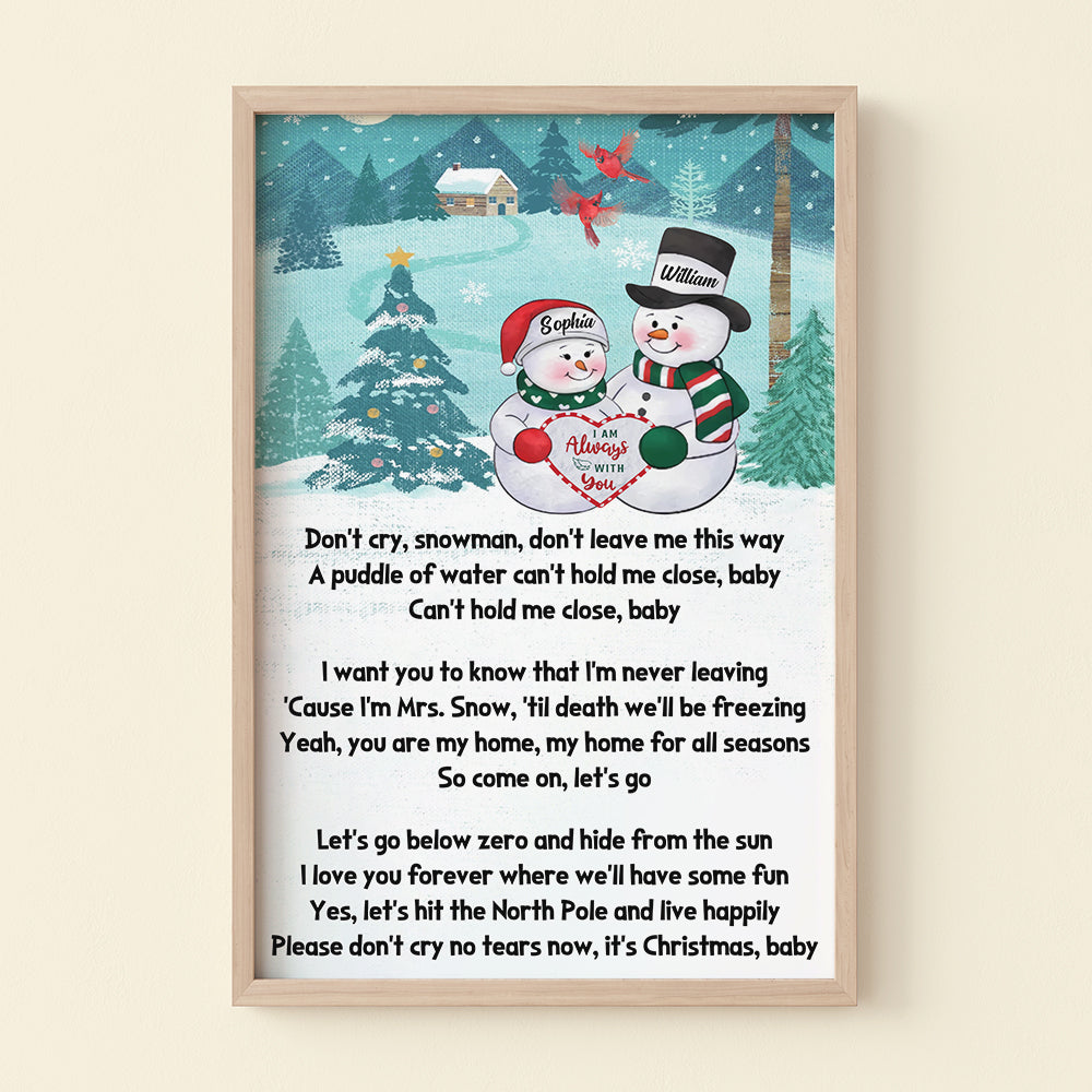 I Am Always With You, Heaven Couples Poster Canvas Gift For Christmas - Poster & Canvas - GoDuckee