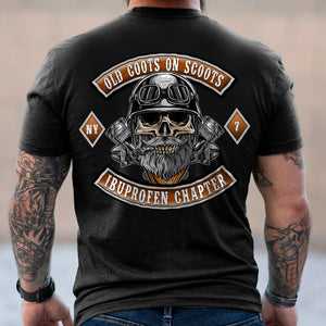Ibuprofen Chapter Old Coots On Scoots, Personalized Biker Shirt, Gift for Bikers - Shirts - GoDuckee