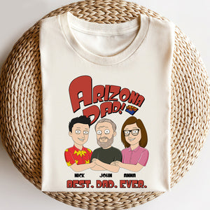 Best Dad Ever Custom State, Personalized Shirts, Gifts for Dads - Shirts - GoDuckee