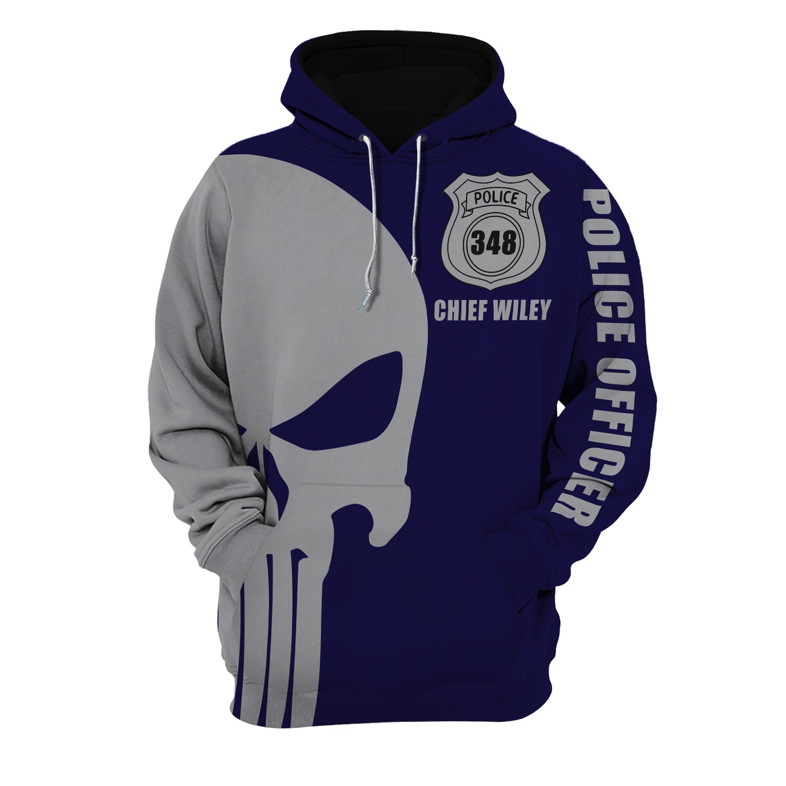 Personalized Police All Over Print Shirt - Pattern - Custom Unit - AOP Products - GoDuckee