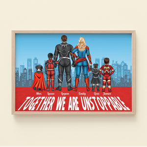Super Family, We're Unstoppable - Personalized Canvas Print - Poster & Canvas - GoDuckee