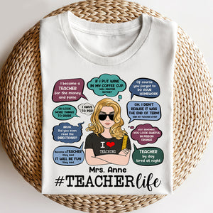 I Love Teaching Personalized Teacher Shirts, Gift For Teacher - Shirts - GoDuckee