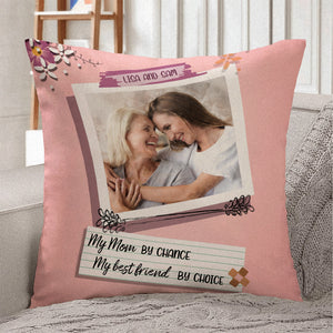 Personalized Mom And Daughter Pillow Mom By Chance Best Friends By Choice - Pillow - GoDuckee
