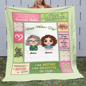 Dopelest Mom Ever - Mother's Day Blanket - Mother's Day Gift - Personalized Blanket - Gift For Mom - Blanket - GoDuckee