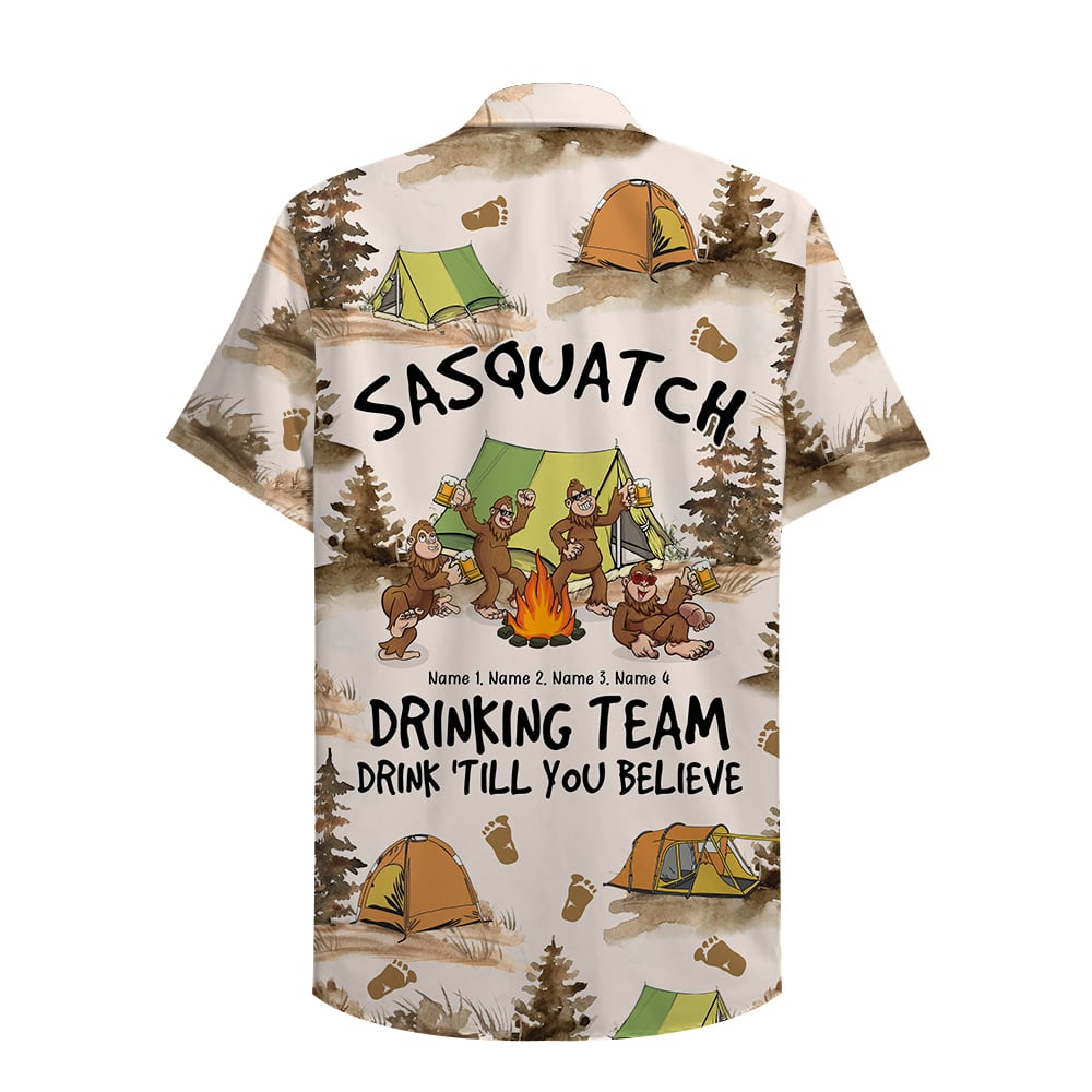 Bigfoot Grandpa Grandfather Sasquatch Yeti Camping Tall T-Shirt
