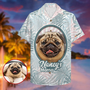 Custom Photo - Dog Lover Hawaiian Shirt - Floral Pattern - Hawaiian Shirts - GoDuckee