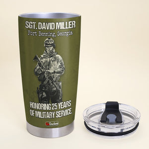 You Will Be Always Our Hero Personalized Veteran Tumbler Gift For Him - Tumbler Cup - GoDuckee
