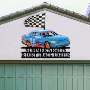 Dirt Track Racing - Personalized Metal Sign - Metal Wall Art - GoDuckee