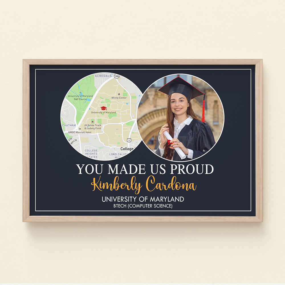 You Made Us Proud Custom Graduation Photo Canvas Print, Gift For Graduates - Poster & Canvas - GoDuckee