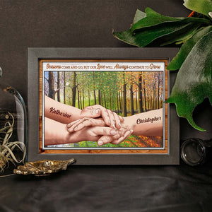 Seasons Come And Go Personalized Canvas Printed, Gift For Couple - Poster & Canvas - GoDuckee