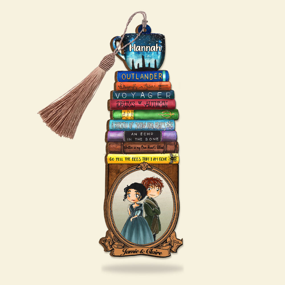 Personalized Outlander Bookmark Gift For Book Lover 11, Jamie & Claire - Bookmarks - GoDuckee