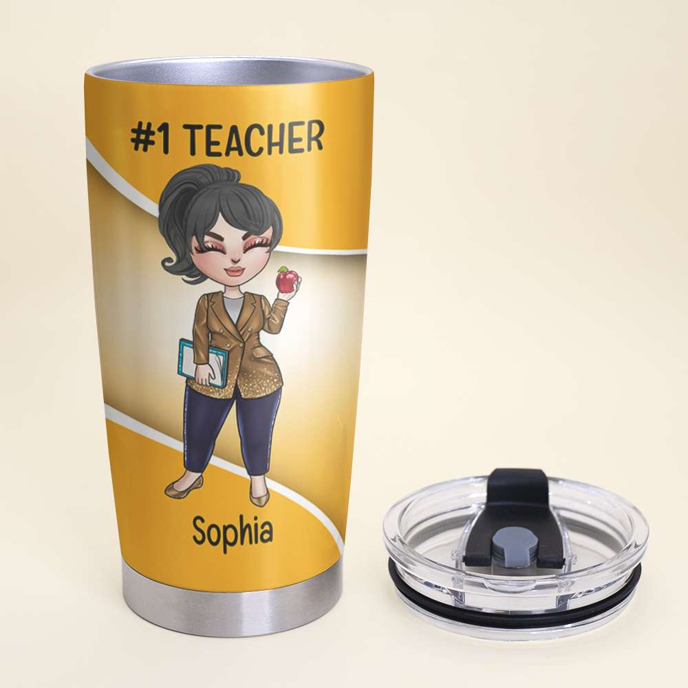 Personalized Teacher Tumbler - Teaching With Flair - Teacher Life - GoDuckee