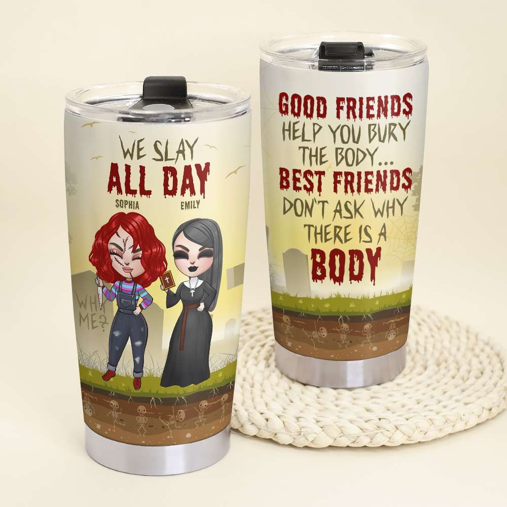 Stainless Steel Tumbler - Bestie - Slant Collections