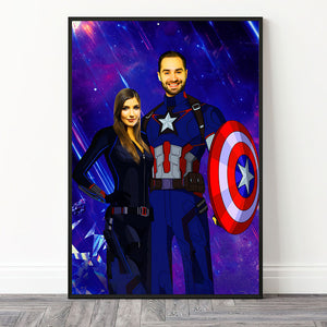 Custom Photo Fantastic Couple Wall Art - Poster & Canvas - GoDuckee