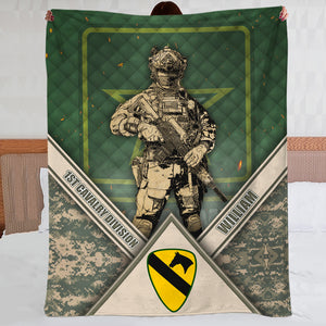 Custom Insignia, Name, Branch Military Blanket - Gift For Veterans And Military Members - Blanket - GoDuckee