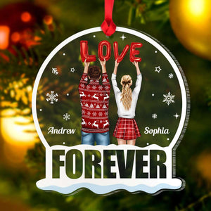 Personalized Custom Shape Ornament-Couple Love - Ornament - GoDuckee