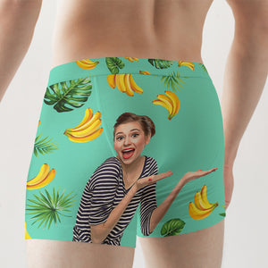 Custom Men Boxer Briefs, Banana Pattern - Boxer Briefs - GoDuckee