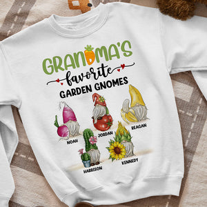 Grandma's Favorite Garden Gnomes, Personalized Shirt, Gift For Grandma - Shirts - GoDuckee