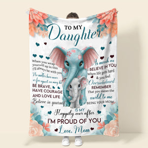 Being Your Mom Is My Happily Ever After, Personalized Blanket, Gift For Family Members. - Blanket - GoDuckee