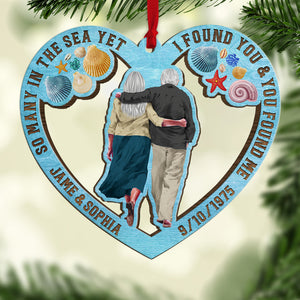 I Found You & You Found Me Personalized Couple Ornament, Christmas Tree Decor - Ornament - GoDuckee
