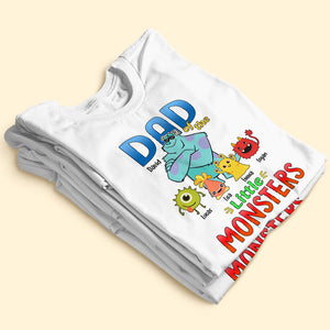 Dad Of The Little Monsters Personalized Monsters Inc Shirt Gift For Dad - Shirts - GoDuckee