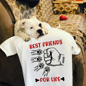 Dog Dad Best Friends For Life, Personalized Shirts, Father's Day Gifts for Dog Dad - Shirts - GoDuckee