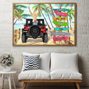 The Life Chose Me, Personalized Canvas Print, Gifts for Car Lovers, Car Girls - Poster & Canvas - GoDuckee