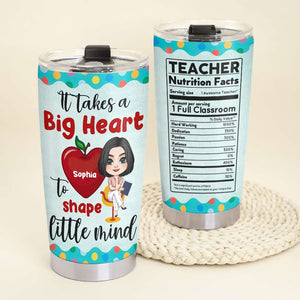 It Take A Big Heart To Shape Little Mind Personalized Tumbler Cup, Couple Gift - Tumbler Cup - GoDuckee