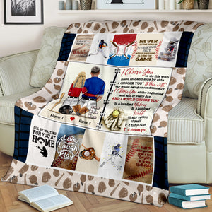Personalized Baseball Couple Blanket - I Choose You - Blanket - GoDuckee