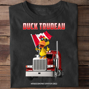 Yellow Duck with Glasses Shirt - Duck on A Truck - Shirts - GoDuckee