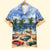 Custom Classic Car Photo Hawaiian Shirt, Beach Pattern, Summer Gift (Up To 5 Photos) - Hawaiian Shirts - GoDuckee