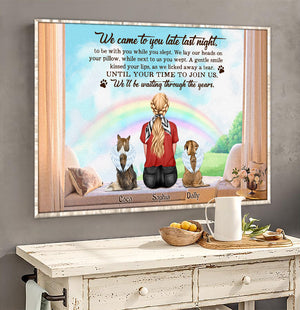 We Came To You Late Last Night Personalized Heaven Dog Canvas Print Gift For Dog Lovers - Poster & Canvas - GoDuckee