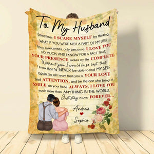 To My Husband, Wife, Personalized Blanket, Gifts For Couple - Blanket - GoDuckee