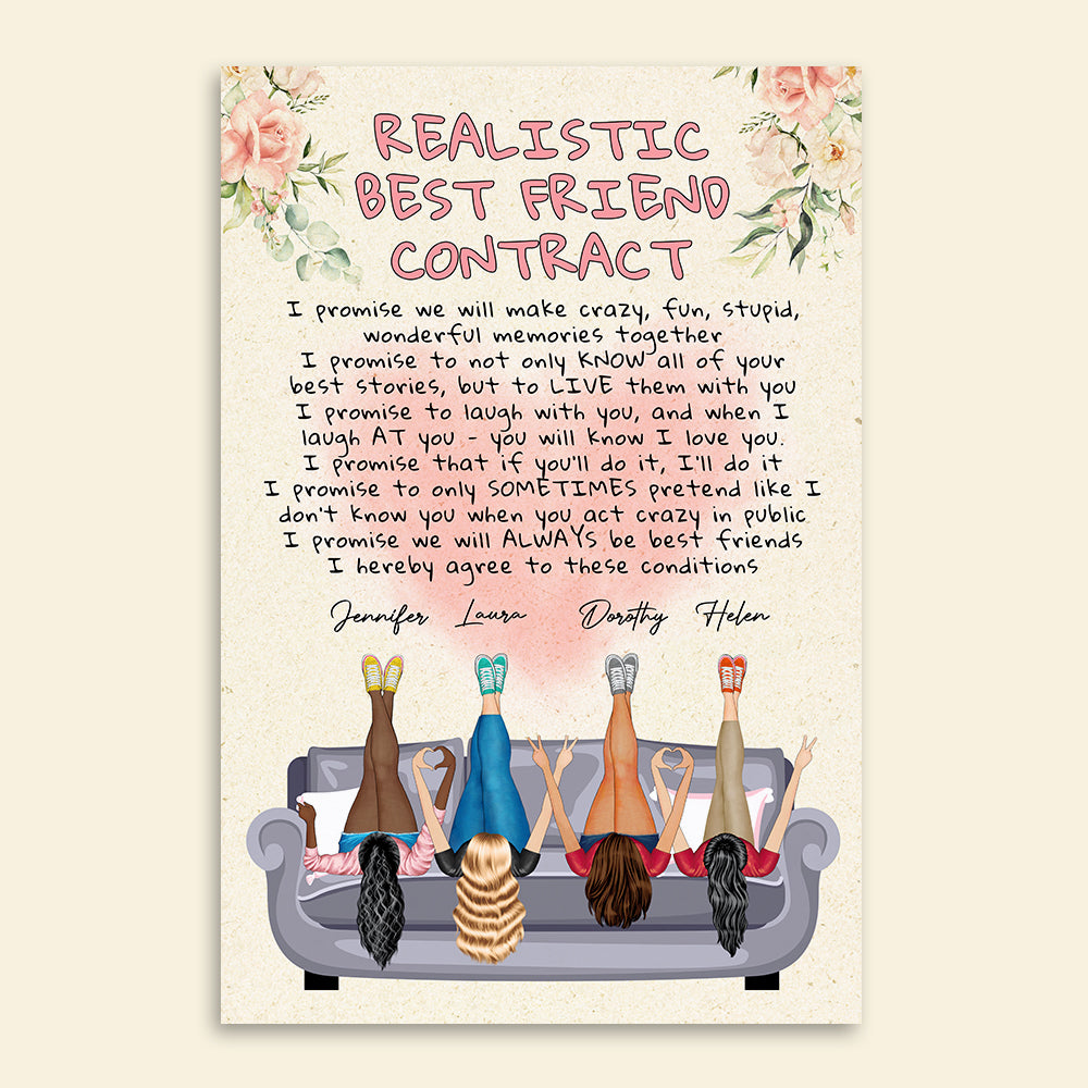 Best Friend Contract Printable