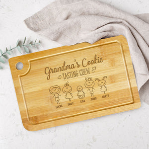 Tasting Crew Personalized Cutting Board, Gift For Grandma, Mother's Day Gift - Home Decor - GoDuckee